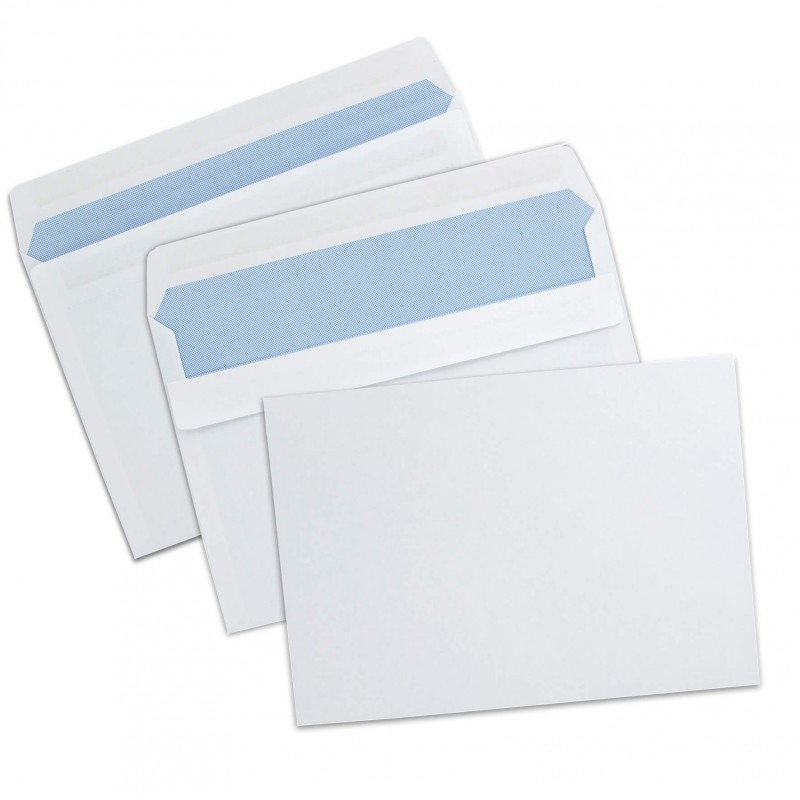 Enveloppes B5 Fermeture auto-adhésive sans Fenêtre blanc 120g/m2 (500  pièce), CHF 52.75