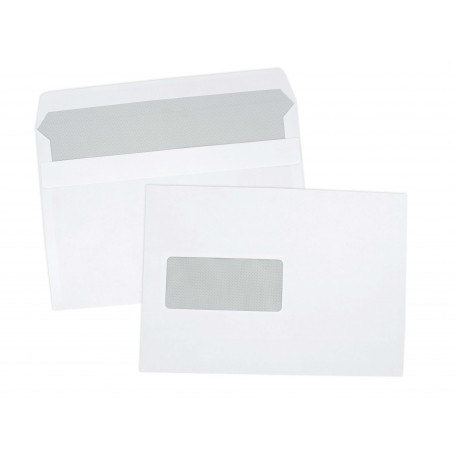 Enveloppes autoadhésives C5 162x229 avec fenêtre