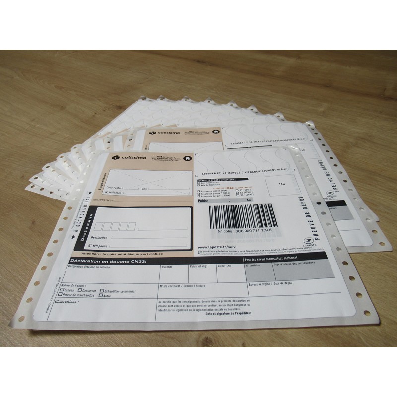 Liasses Colissimo Outre Mer Avec Signature